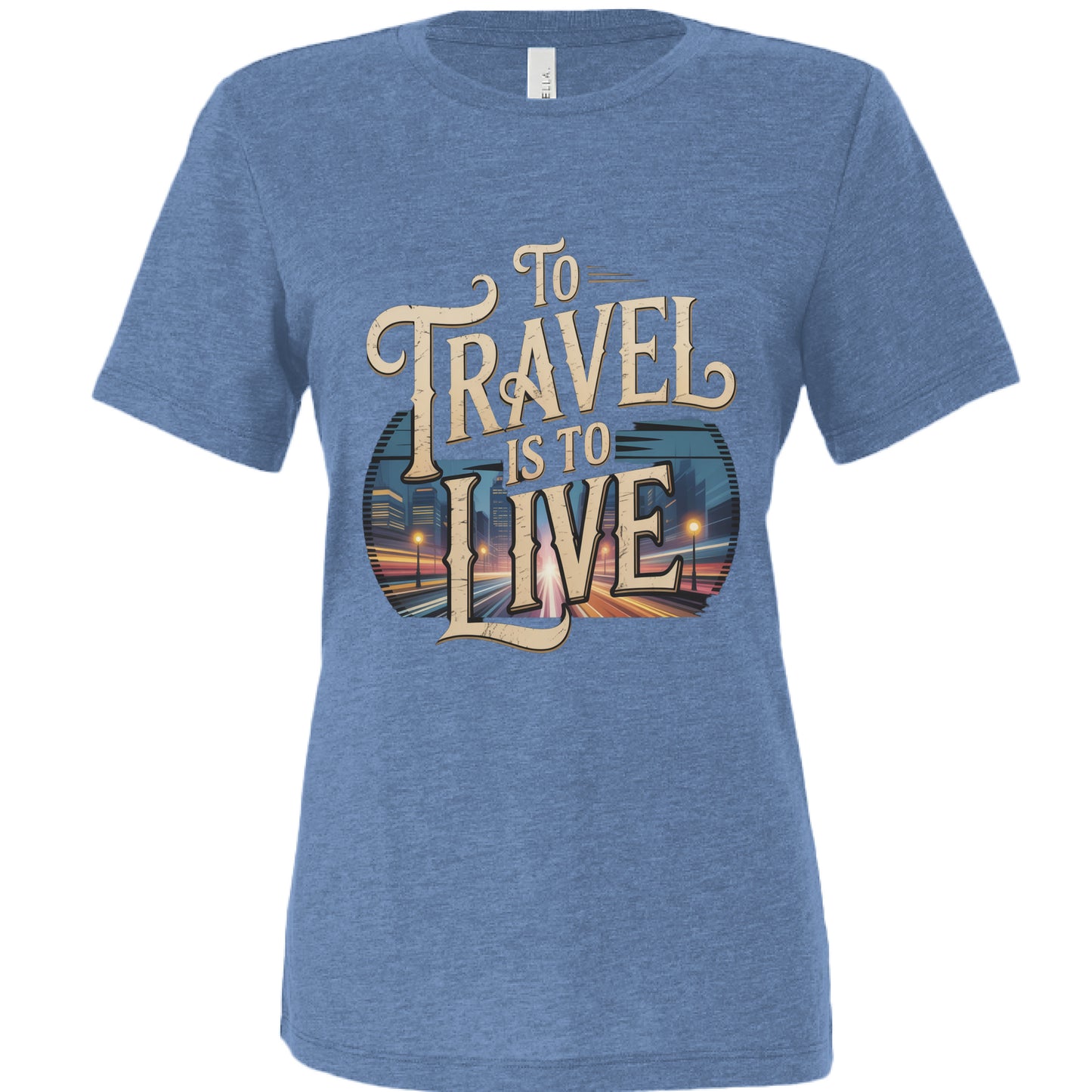 Blue Triblend - FRONT